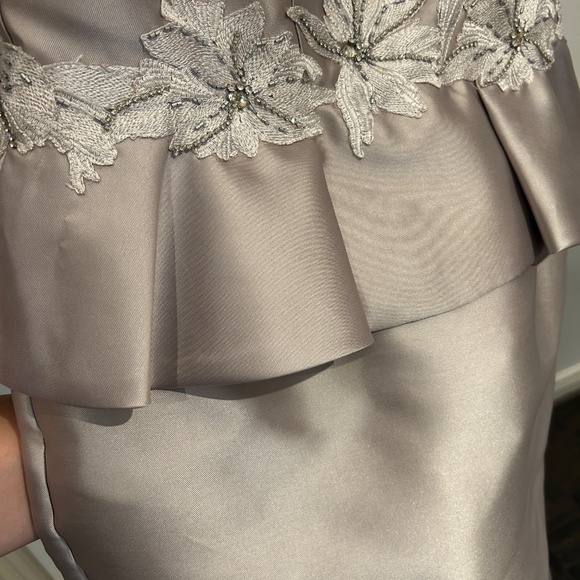 Feriani Couture Embroidered Sleeveless Peplum Cocktail Dress 18620 - Picture 10 of 12